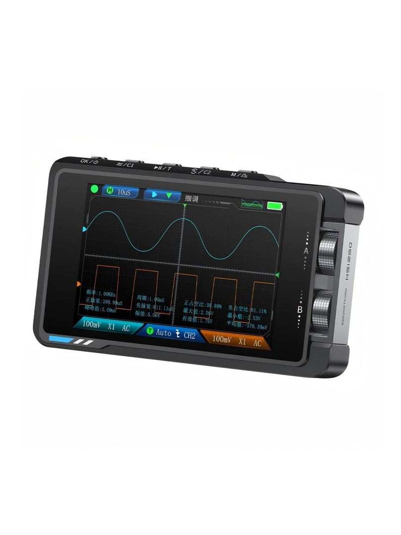 FNIRSI DS215H Oscyloskop cyfrowy z generatorem sygnałów DDS 2 kanały 50 MHz 250 MS/s