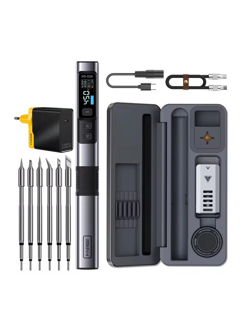 FNIRSI lutownica HS-02A zestaw 2 z ladowarką