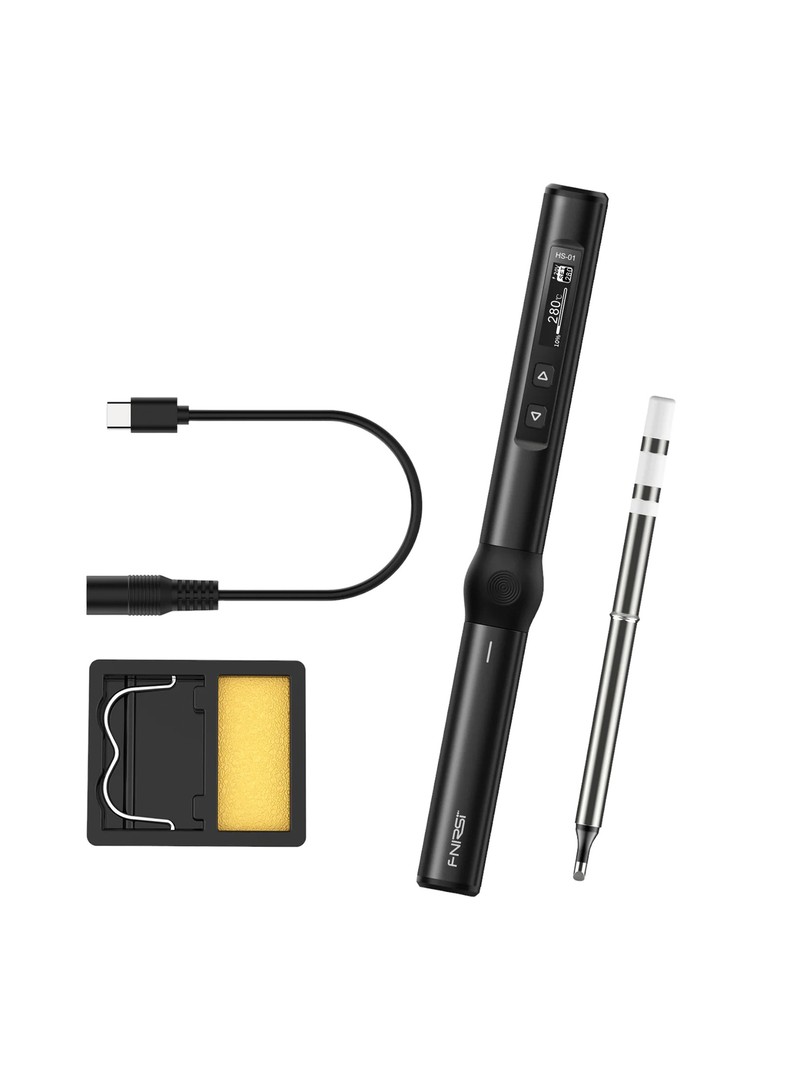 FNIRSI lutownica cyfrowa precyzyjna kolbowa 65W USB-C HS-01