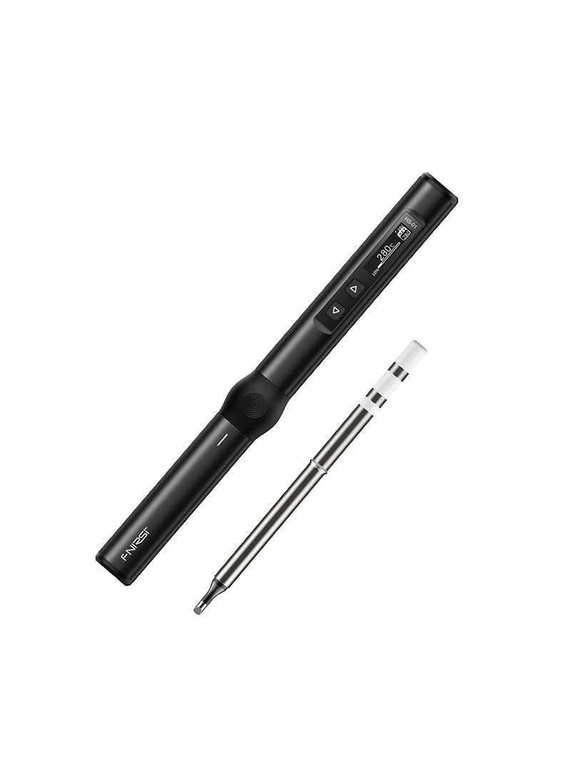 FNIRSI HS-01 inteligentna elektryczna lutownica czarna