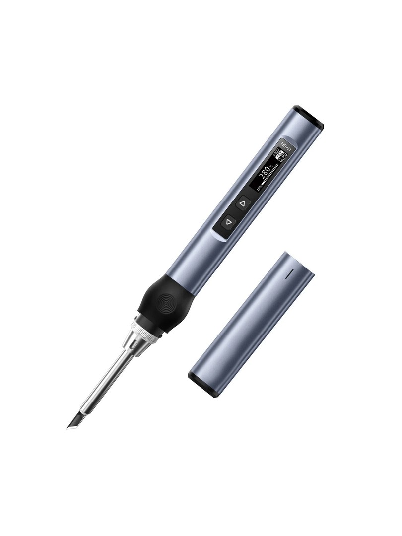 FNIRSI HS-01 inteligentna elektryczna lutownica niebieska