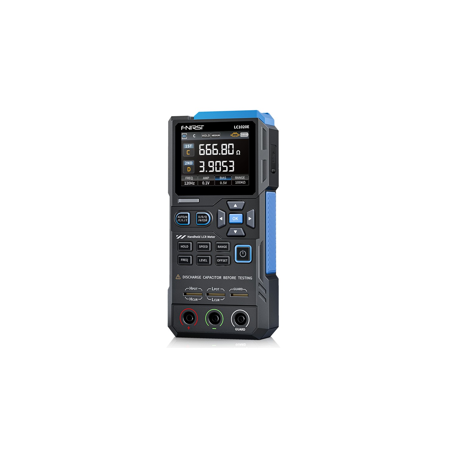 FNIRSI LC1020E tester elementów elektronicznych LCR uszkodzony karton