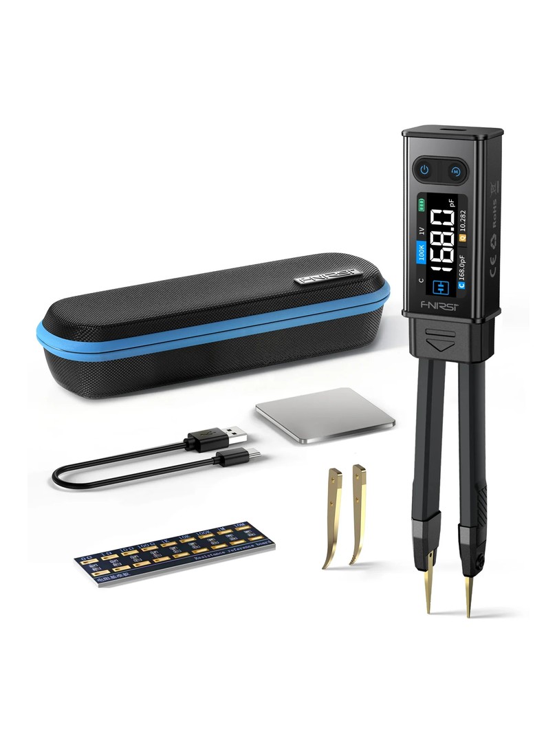 FNIRSI LCR-ST2 Standart 100K LCR ESR Meter 2-in-1 Digital Tweezers Bridge