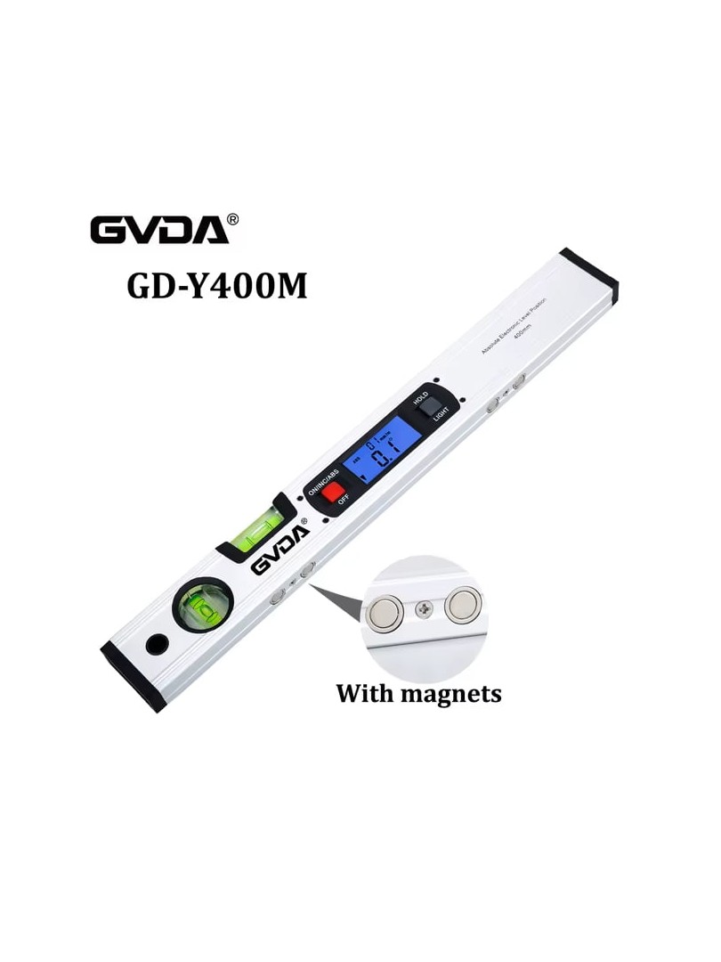 GVDA GD-Y400M Poziomica cyfrowa z magnesami aluminiowa