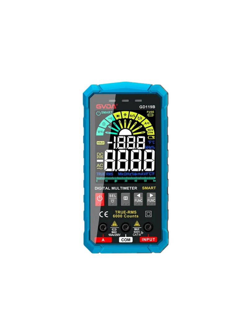 GVDA GD119 Multimetr cyfrowy z funkcją Smart Measure niebieski