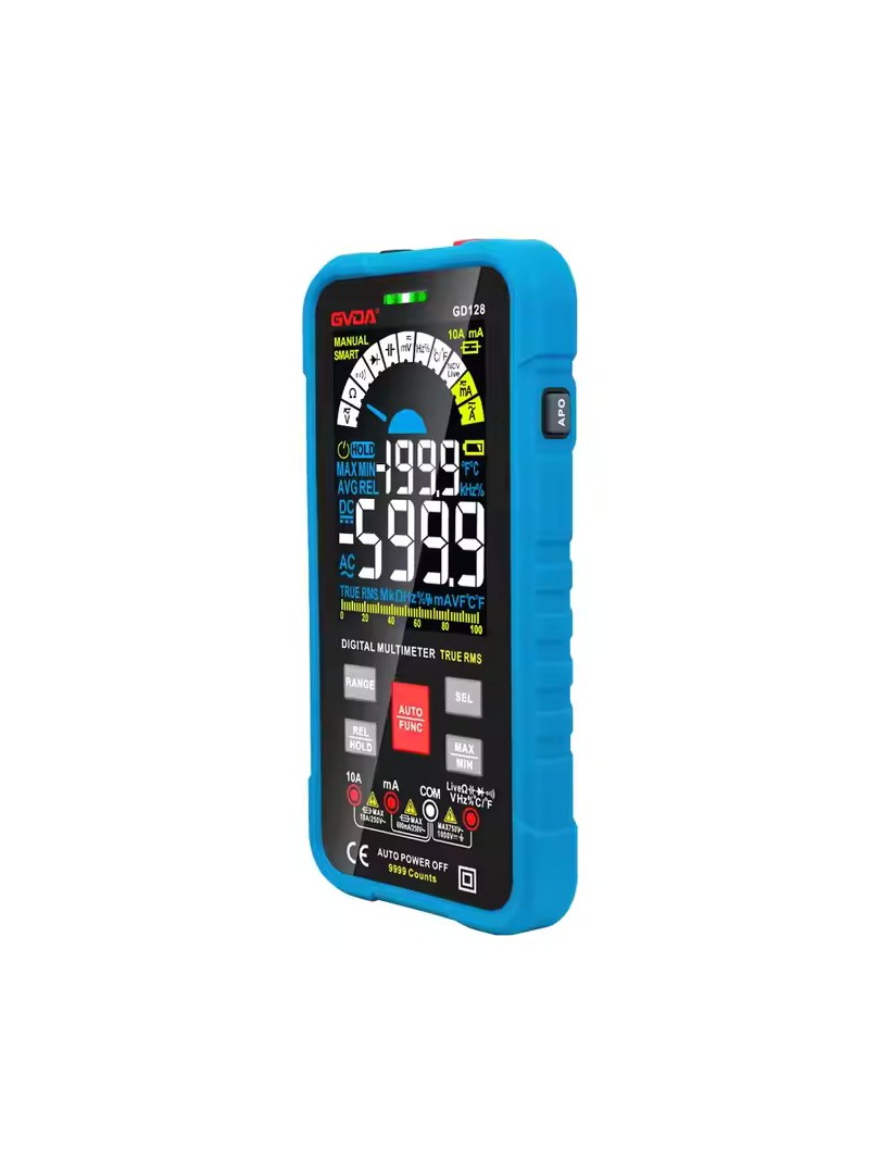GVDA GD128 multimetr cyfrowy z wyświetlaczem LCD niebieski