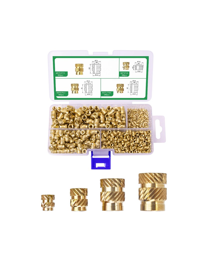 Mintion zestaw wkładek gwintowanych 500 szt