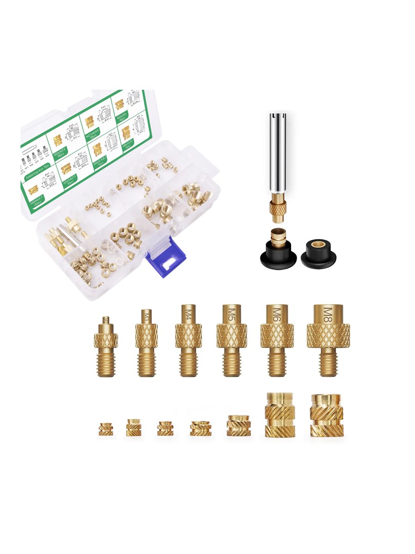 Mintion końcówki wkładek i zestawy gwintowane Heat Set