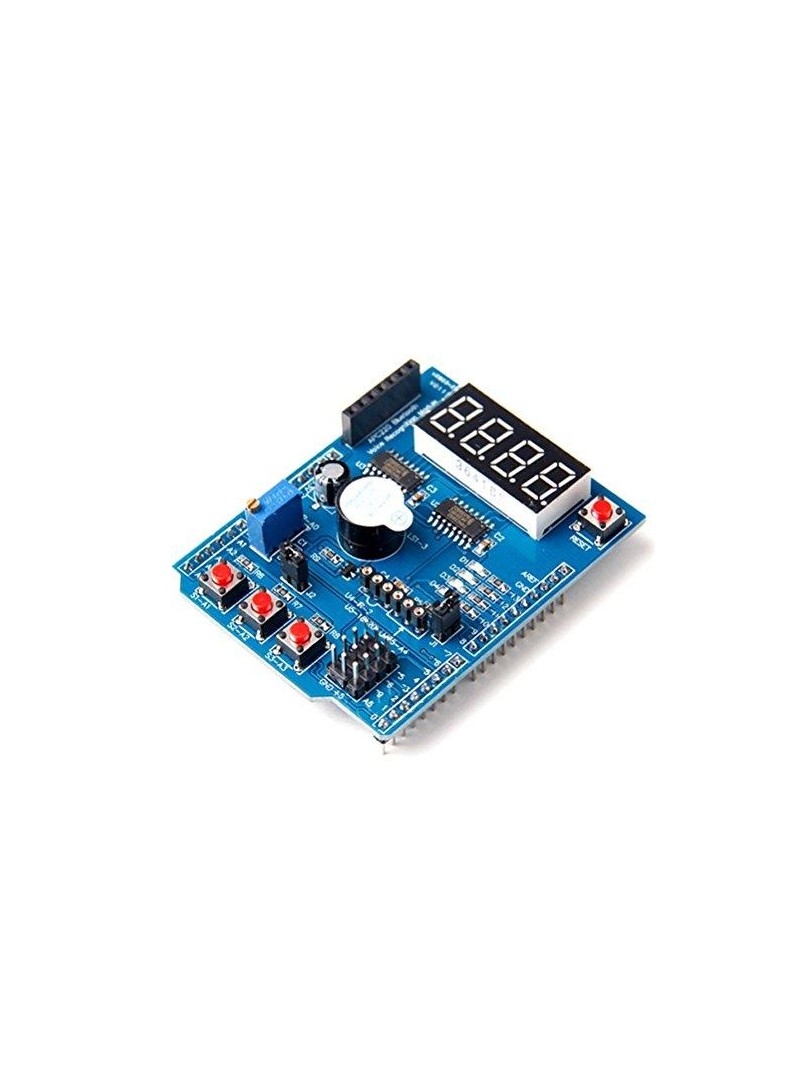 ProRock Arduino Shield 4-Digit 7-Segment IR Buzzer Servo