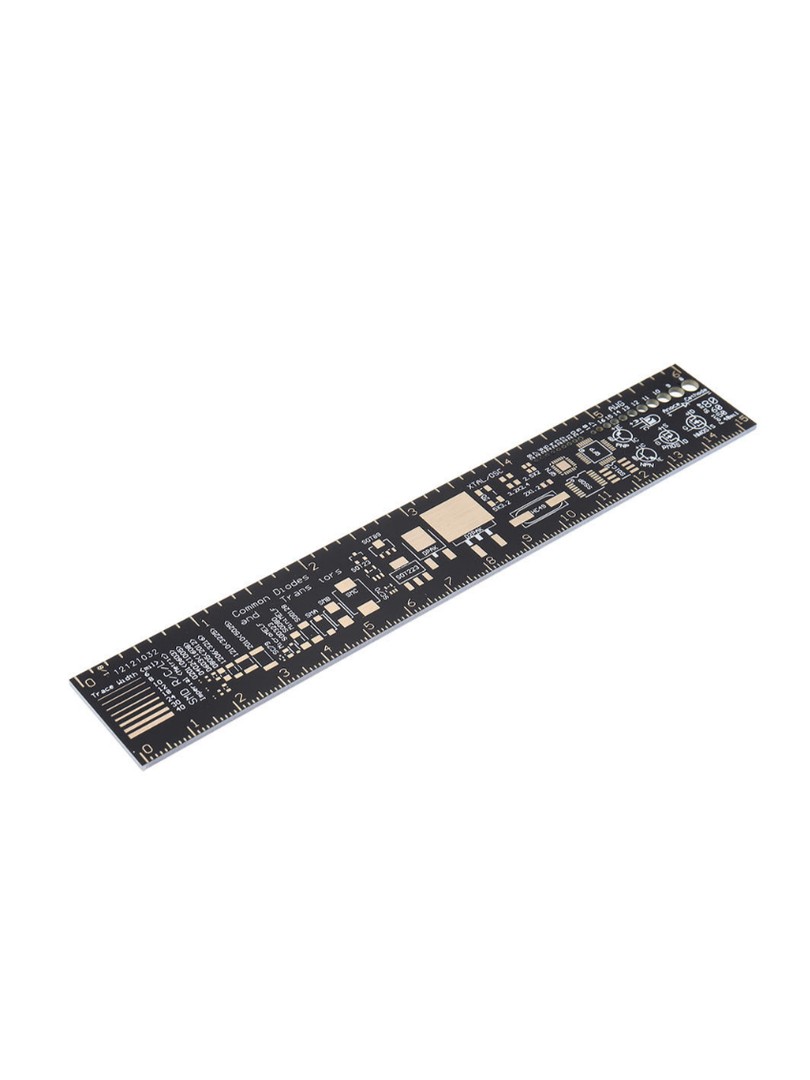 ProRock PCB Ruler 15cm Component Package Guide Trace Width & Font Size