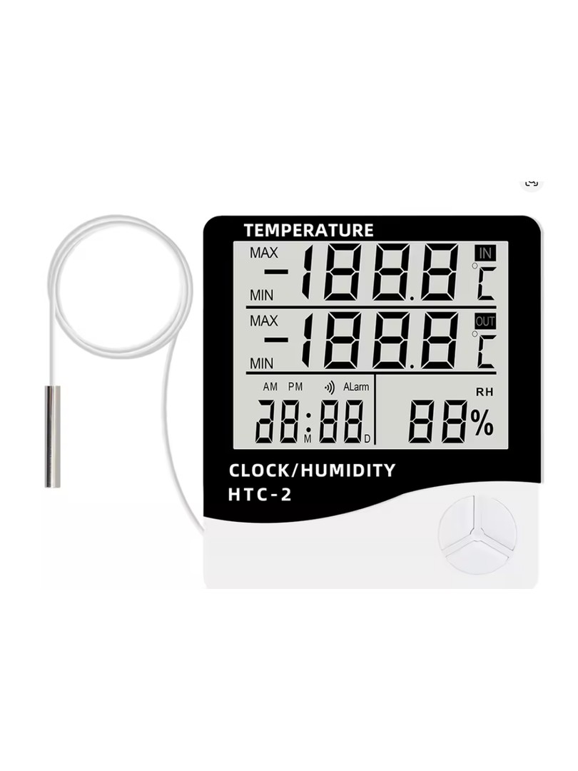 ProRock Termohigrometr HTC-2 WiFi Alarm Clock LCD 12/24h °C/°F