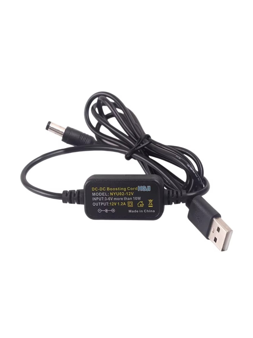 ProRock Boost Cable Cord USB 5v DC to DC 12v 1.2A