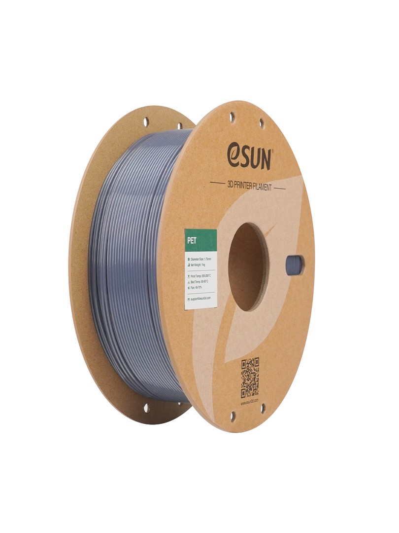 eSUN PET Filament transparent szary 1.75mm 1000g papierowa szpula