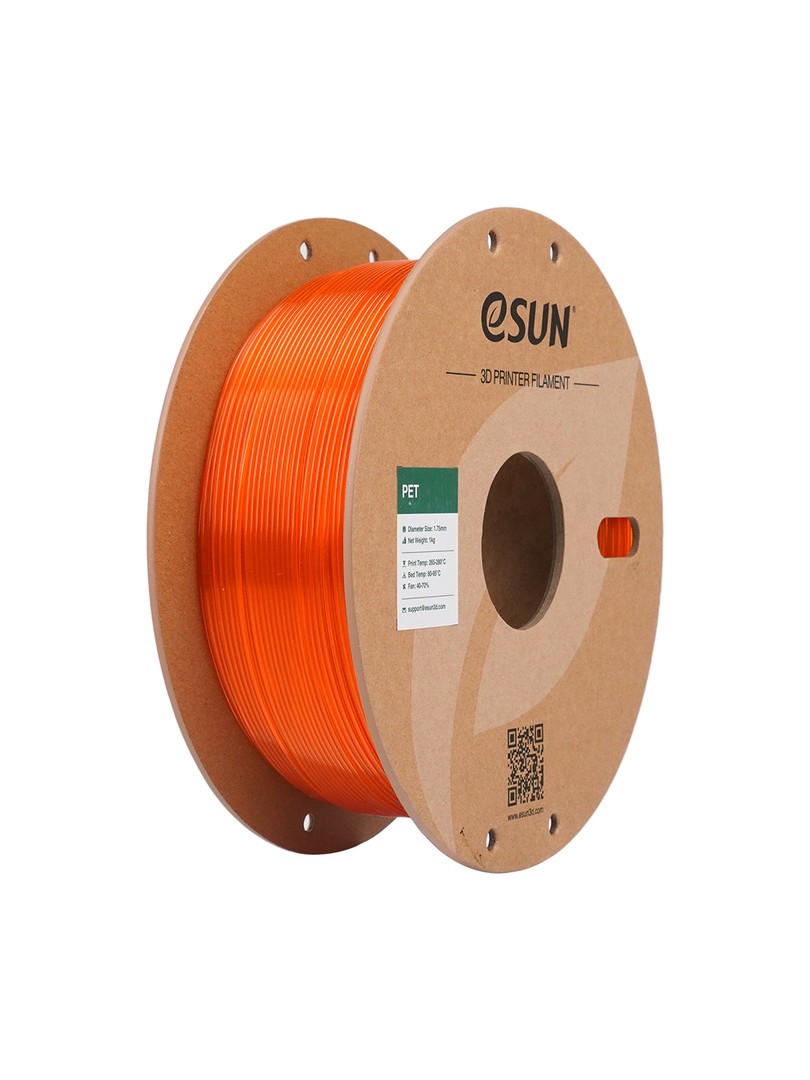 eSUN PET Filament transparent pomarańczowy 1.75mm 1000g papierowa szpula