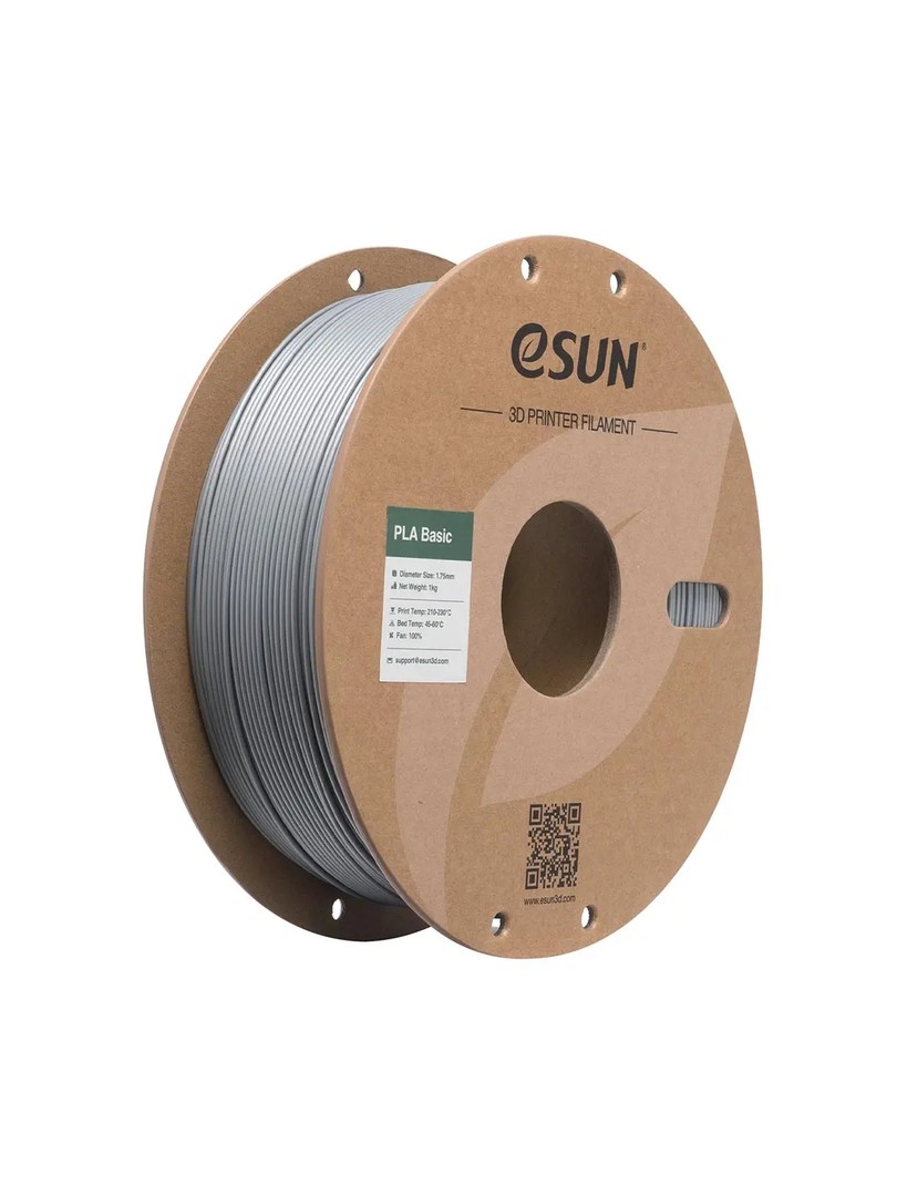 eSUN PLA-Basic Filament 1.75mm 1000g Silver Srebrny