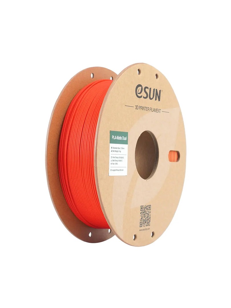 eSUN PLA Matte Dual Filament Morandi czerwono - żółty 1.75mm 1000g papierowa rolka