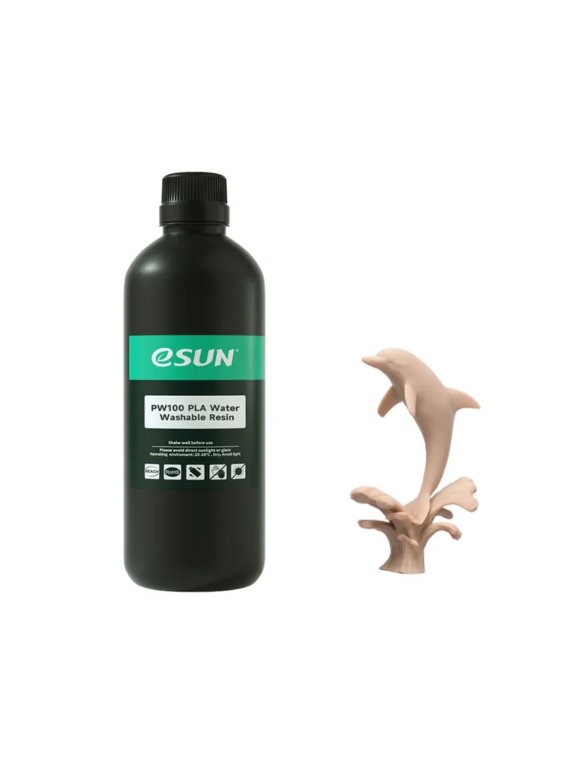 eSun żywica PW100 PLA Water Washable Resin brązowa 1000g