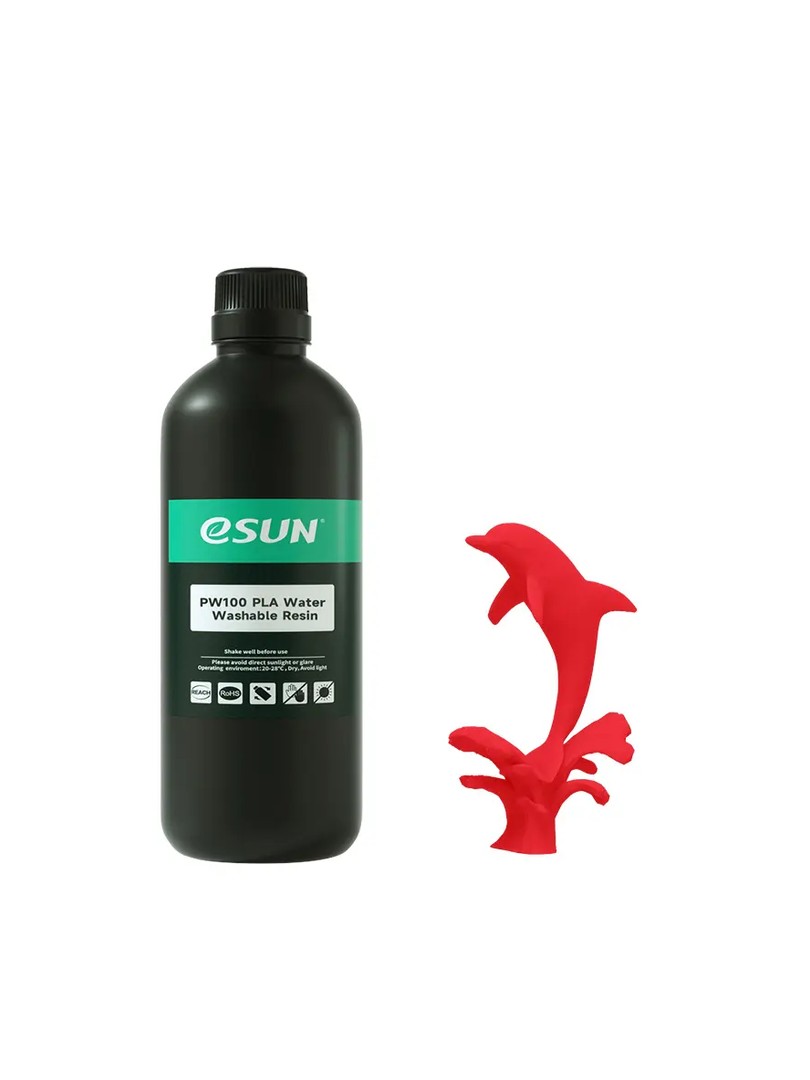eSun żywica PW100 PLA Water Washable Resin czerwona 1000g