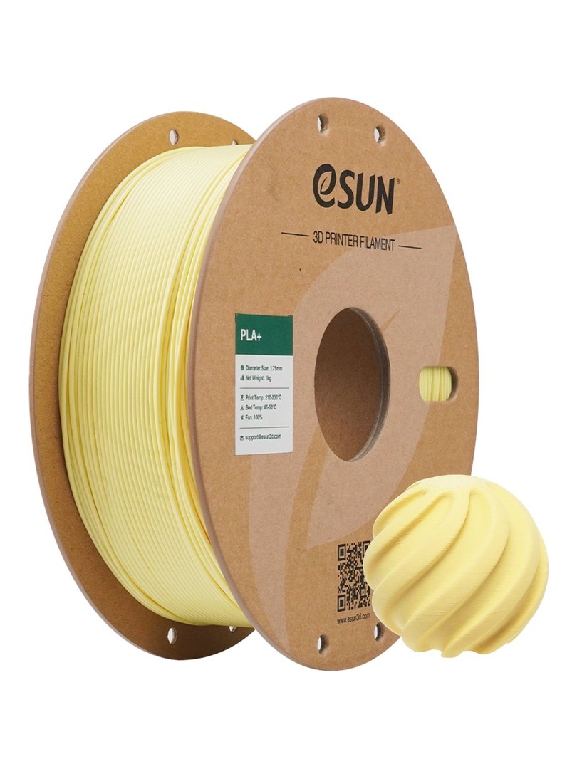 eSUN PLA+ Filament żółty 1.75mm 1000g papierowa szpula Almond Yellow