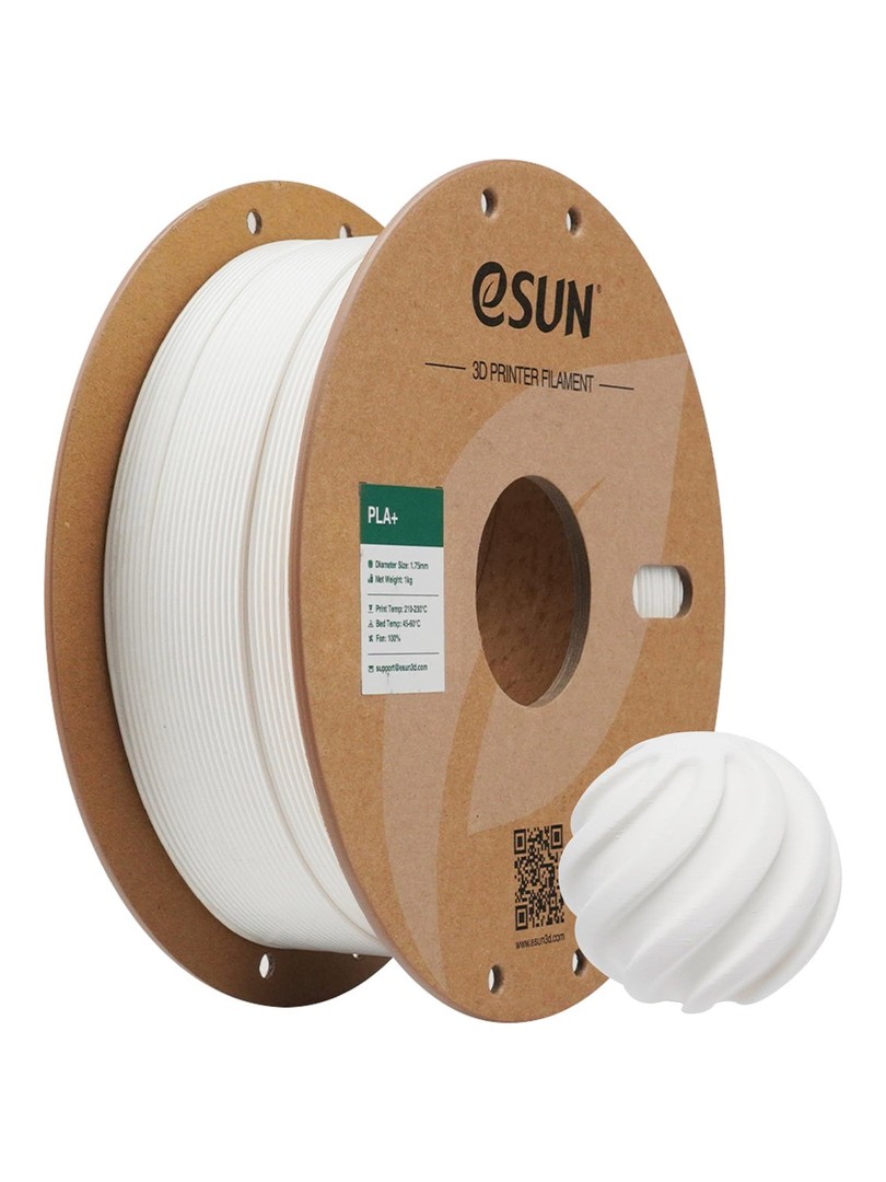 eSUN PLA+ Filament mlecznobiały 1.75mm 1000g papierowa szpula