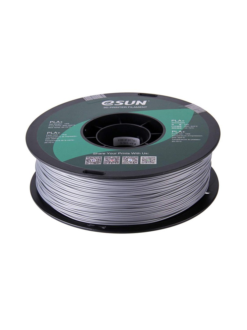 eSUN PLA+ Filament 1,75mm 1000g srebrny