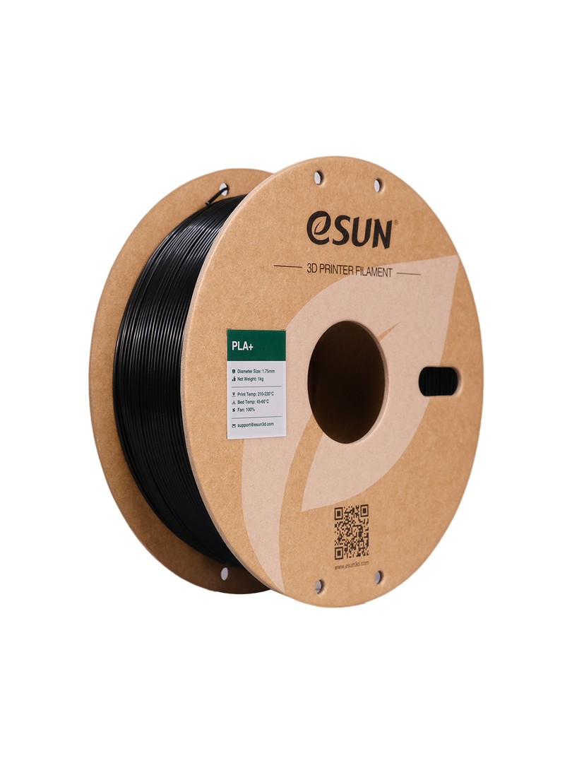 eSUN PLA+ Filament czarny 1.75mm 1000g papierowa szpula