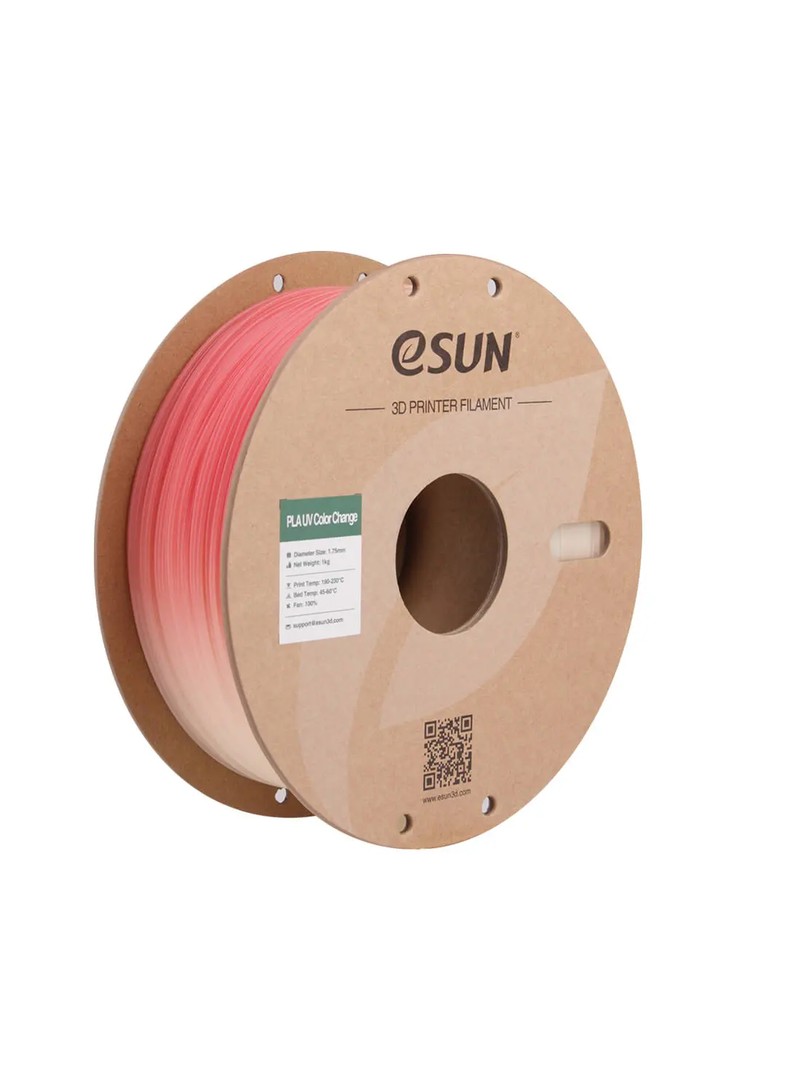 eSUN PLA UV Filament zmiana koloru czerwony color change 1.75mm 1000g