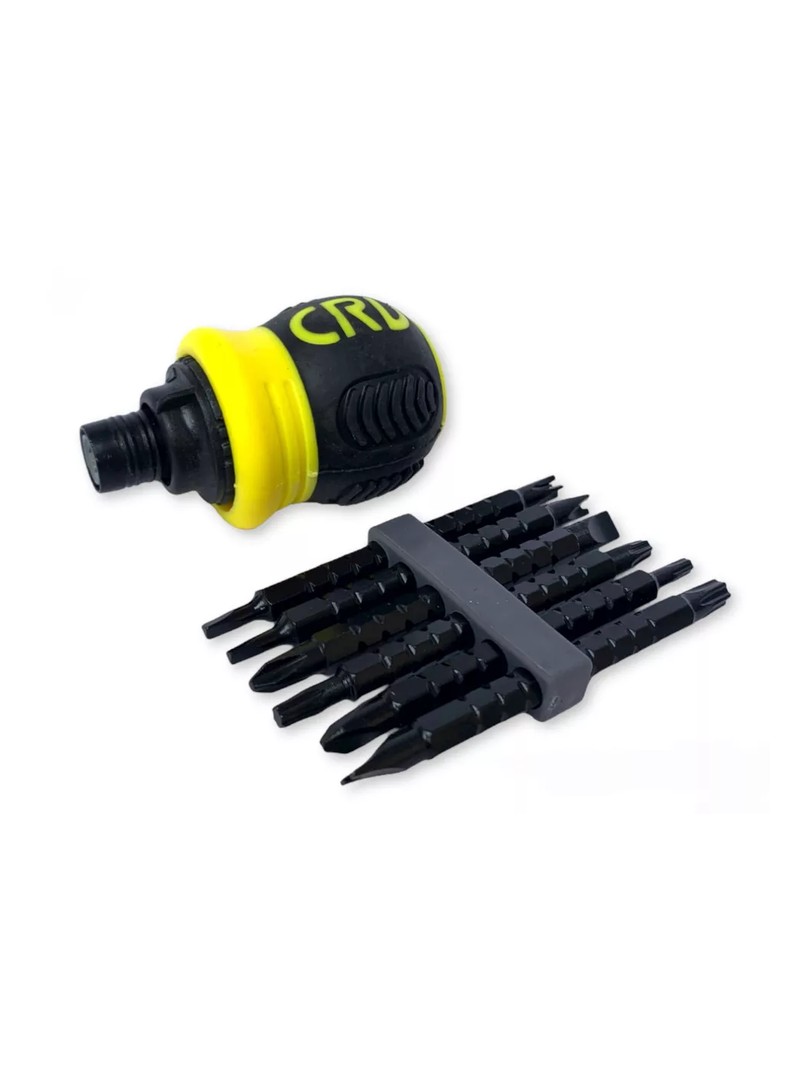 ProRock śrubokręt zestaw śrubokrętów 13 w 1 żółty