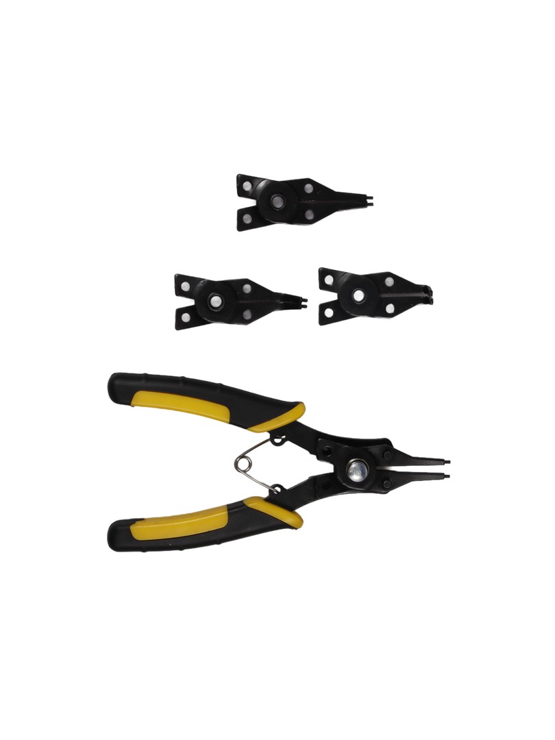 ProRock zestaw szczypce do pierścieni osadczych 4 w 1 czarny-żółty