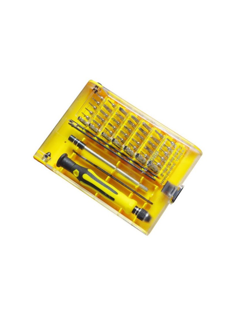 ProRock śrubokręt zestaw śrubokrętów 45 w 1 żółty