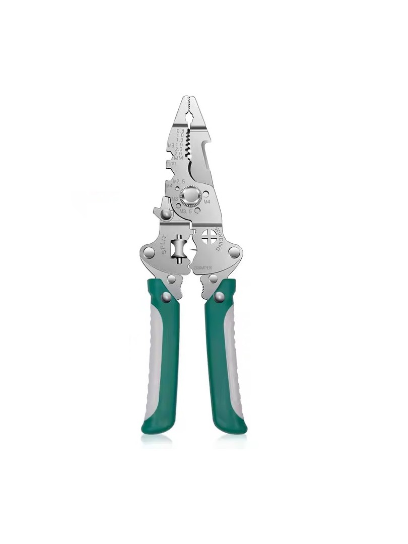 ProRock 9-in-1 Multi-Tool, Wire Stripper, Pliers, Green, PP