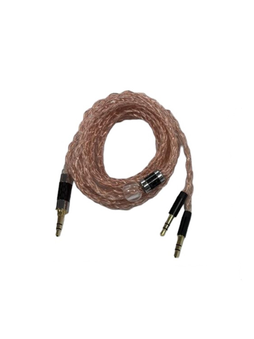 ProRock Kabel Słuchawkowy 3,5 mm 6N OCC Oplot – Przezroczysty