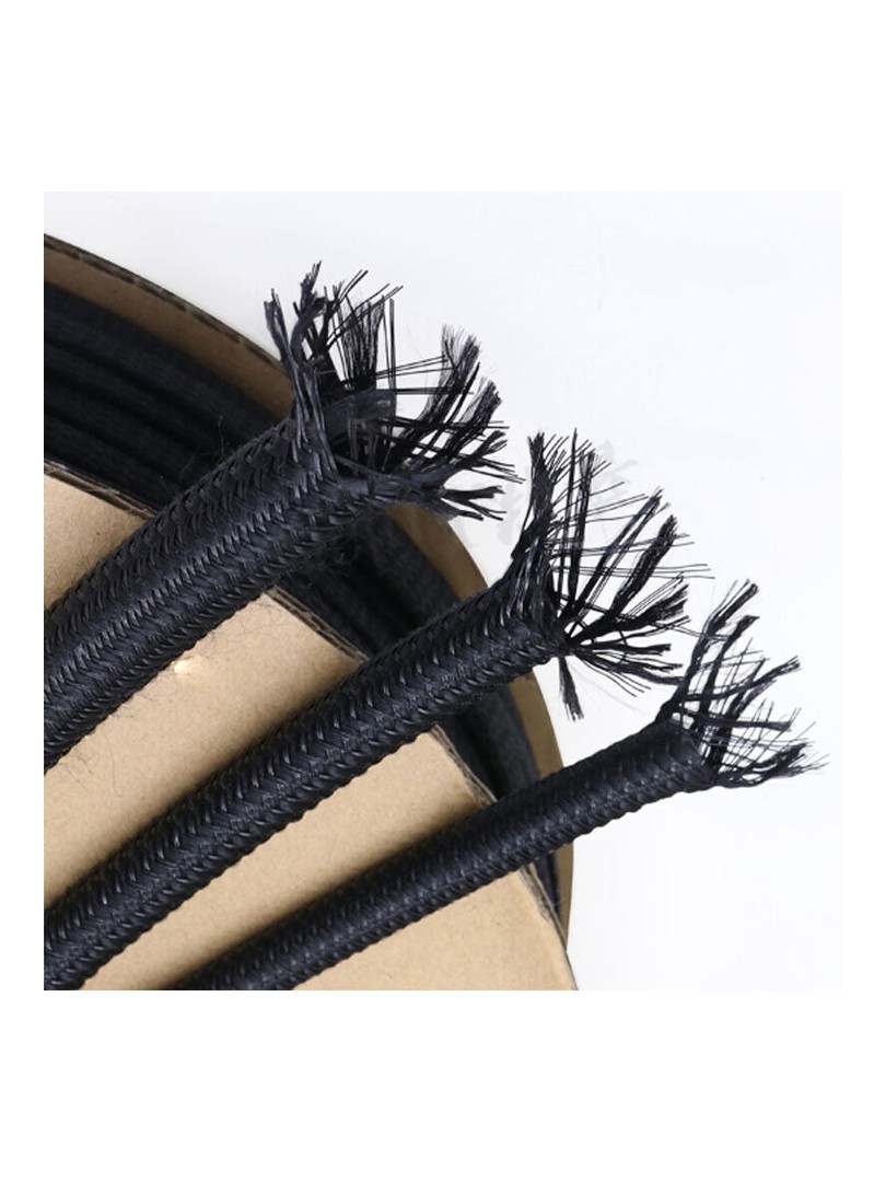 osłona oplot maskownica kabli czarny PP + czarny 4 mm na metry