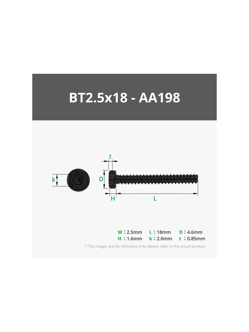 BT2.5x18 SHCS