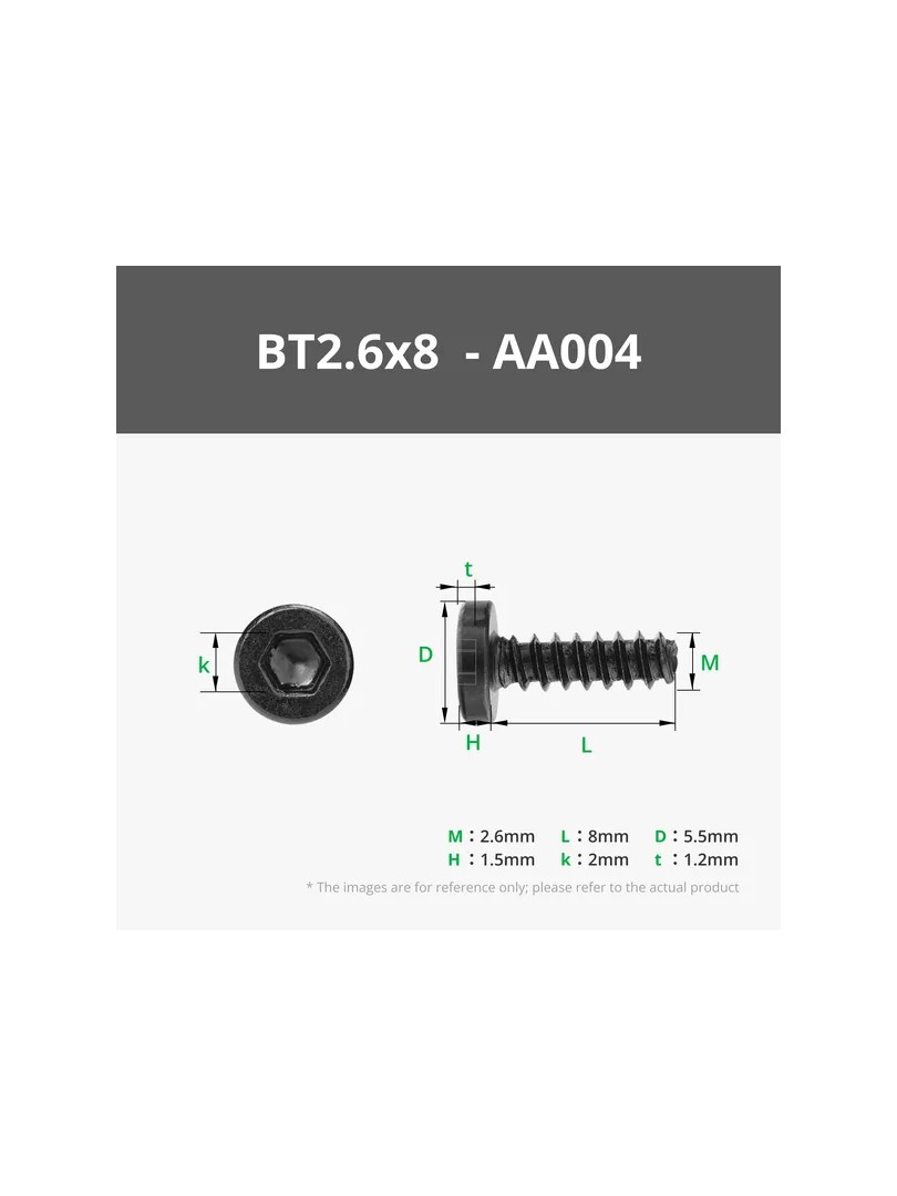 BT2.6x8 SHCS