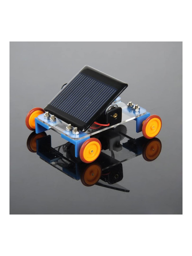 Solar Car DIY Kit No. 10 with Yellow Wheels