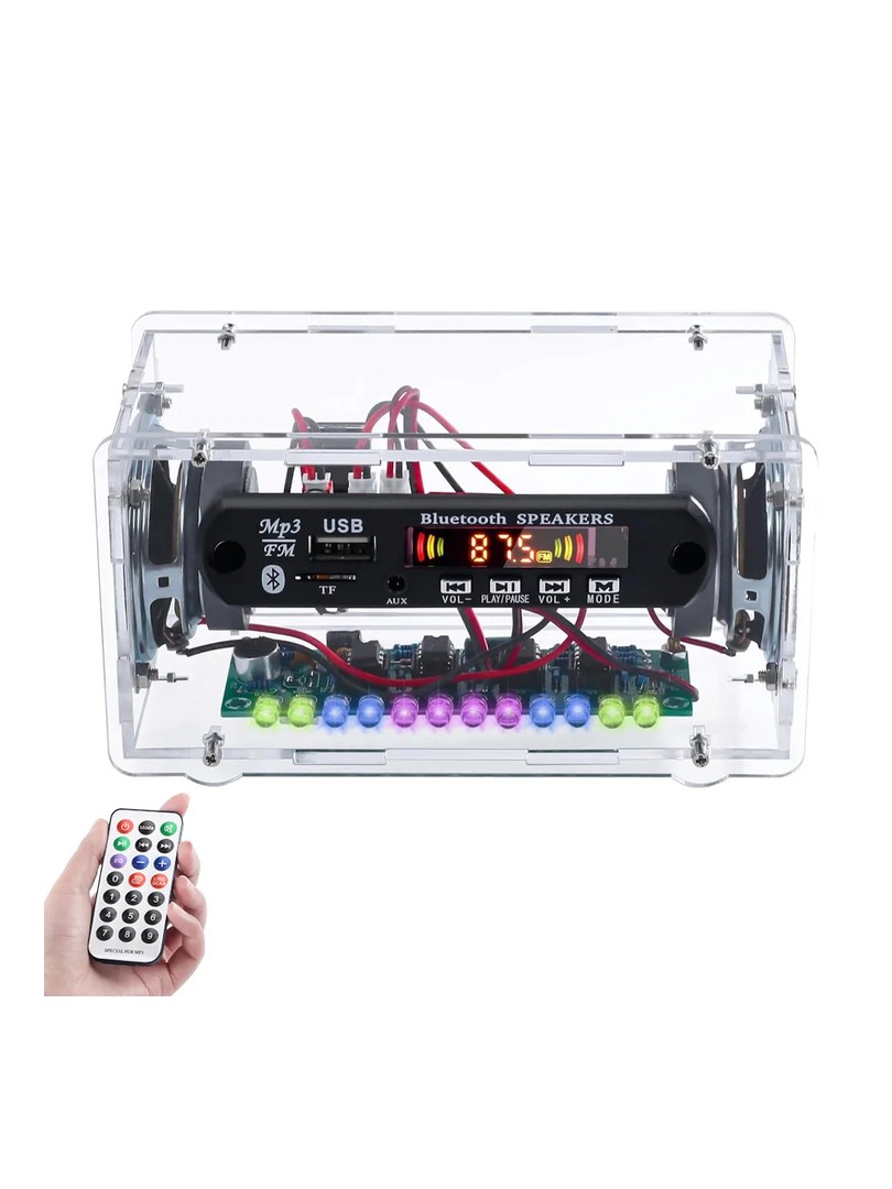 ProRock Bluetooth Speaker with FM Radio DIY Kit Transparent case