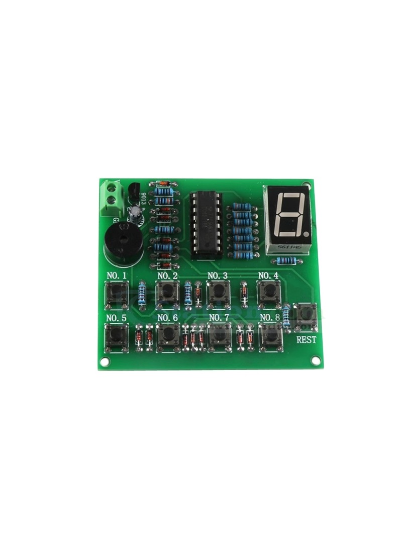 Zestaw do samodzielnego montażu 8 kanałowy DIY z brzęczykiem oparty na układzie CD4511