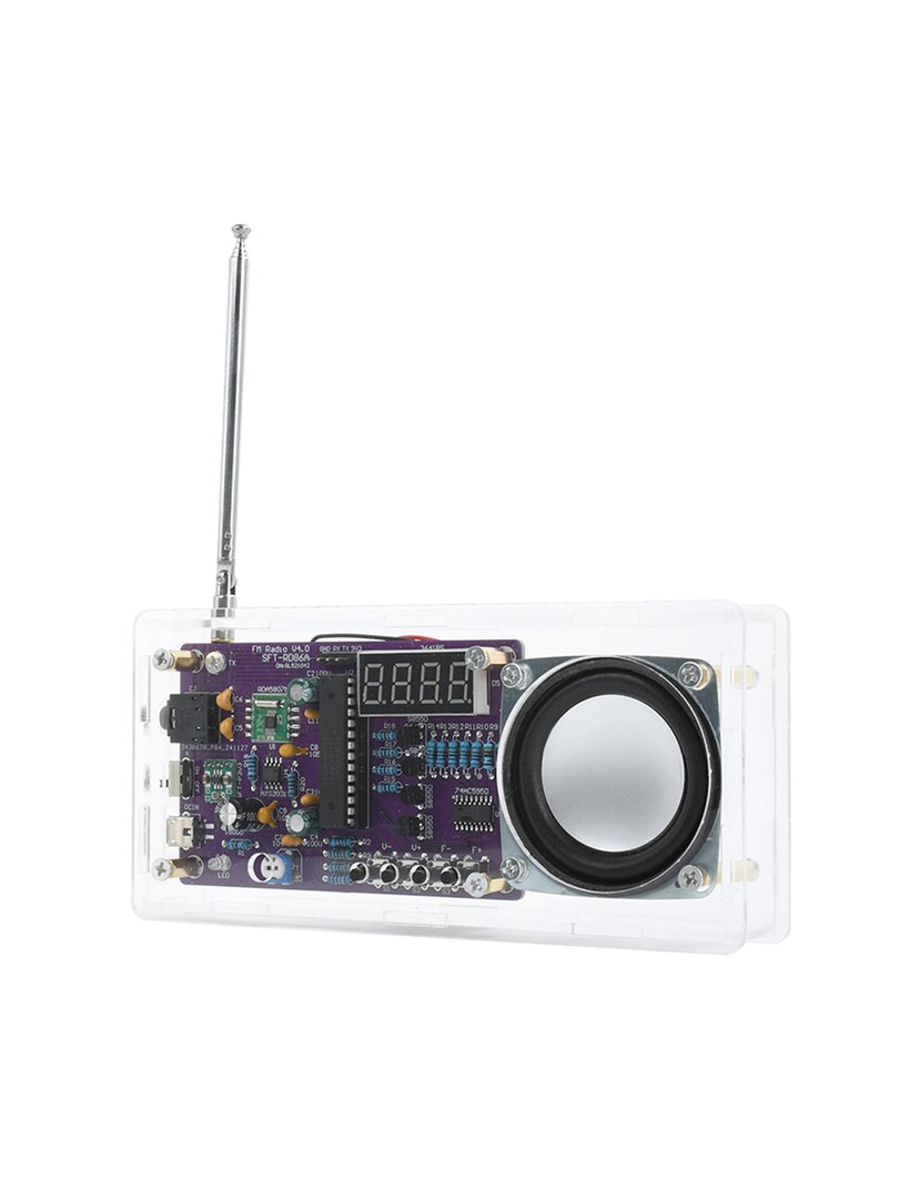 Zestaw do samodzielnego montażu radia FM z wyświetlaczem cyfrowym DIY Kit