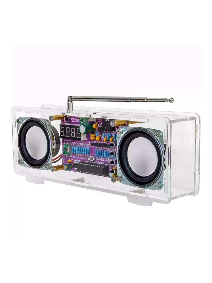 FM Radio DIY Kit with Dual-Channel Digital Tube Display