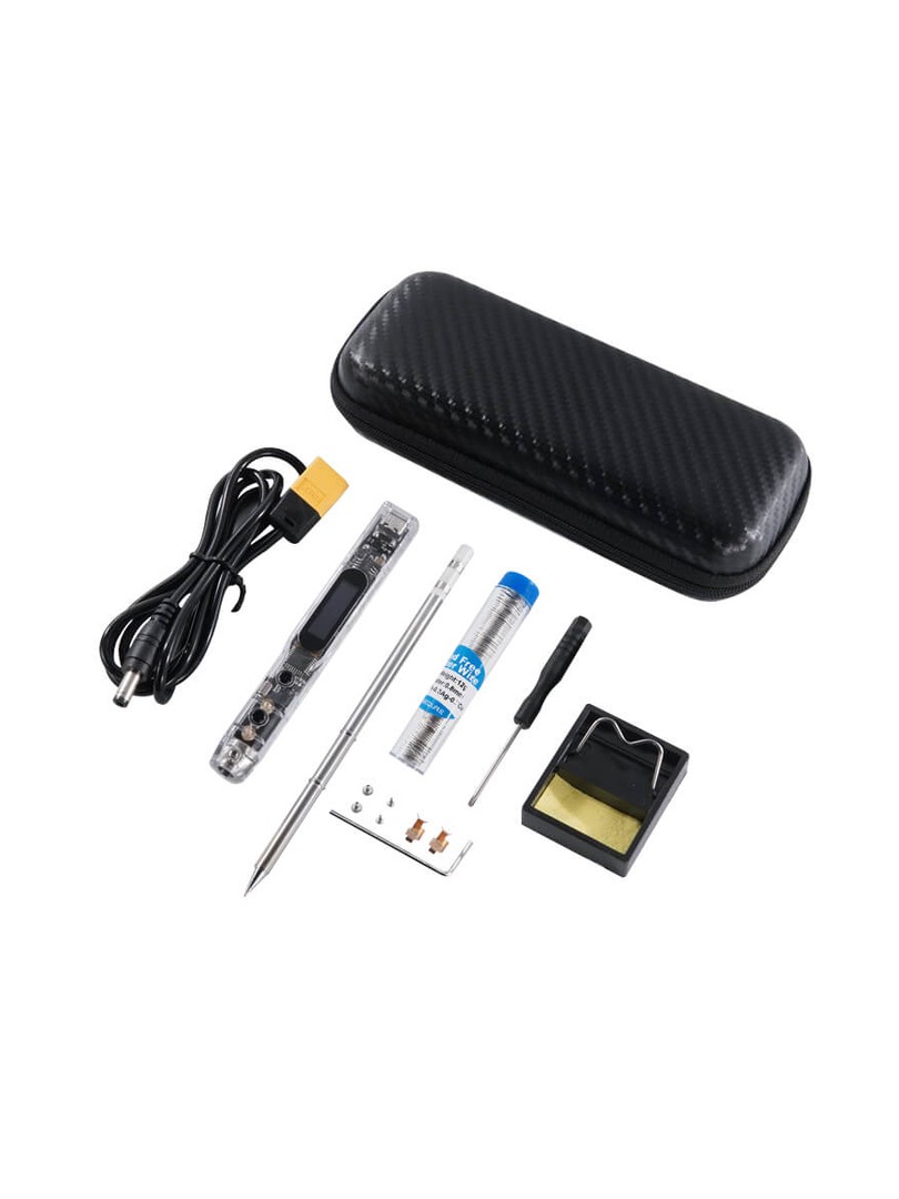 SEQURE lutownica SI012 przezroczysta z grotem T12-B2 ZESTAW