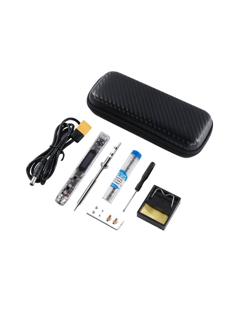 SEQURE lutownica SI012 przezroczysta z grotem TS-B2 ZESTAW