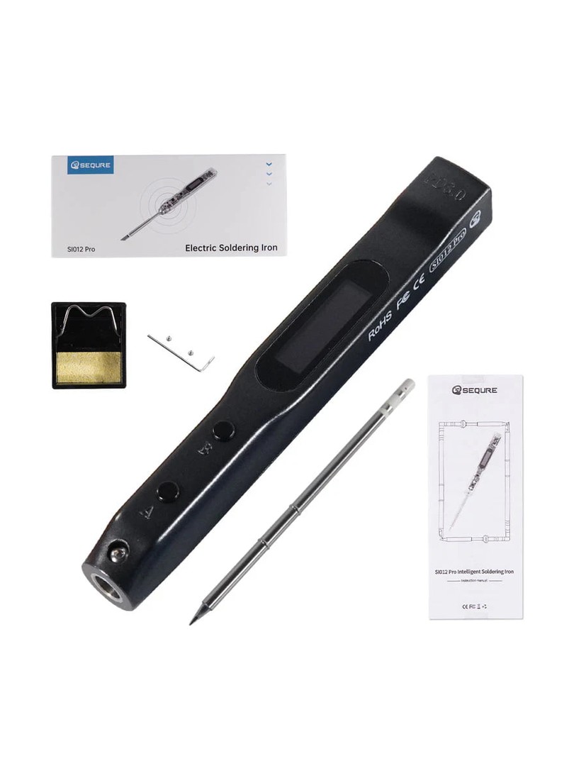 SEQURE SI012 Pro lutownica z grotem T12-B2 Transparent