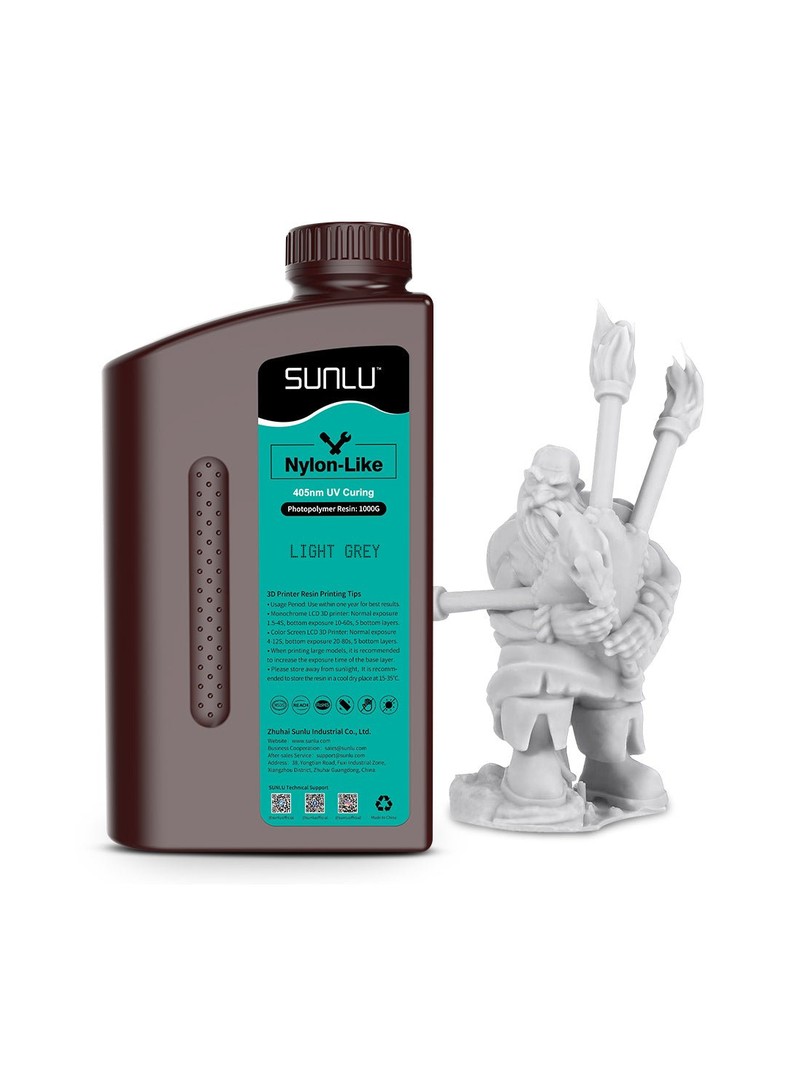 SUNLU żywica PA-Like LCD UV-Curing Resin 1000g Grey Szara