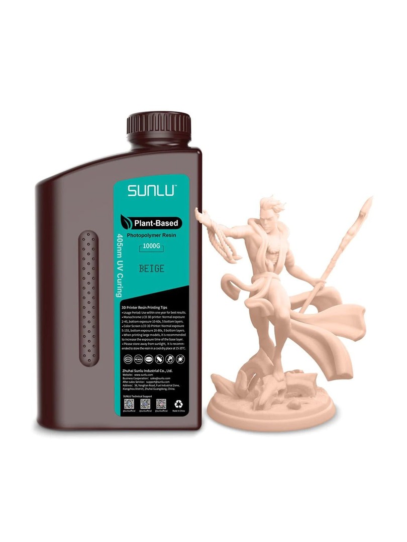 SUNLU żywica Plant-Based 3D Resin 1000g Beige Beżowa