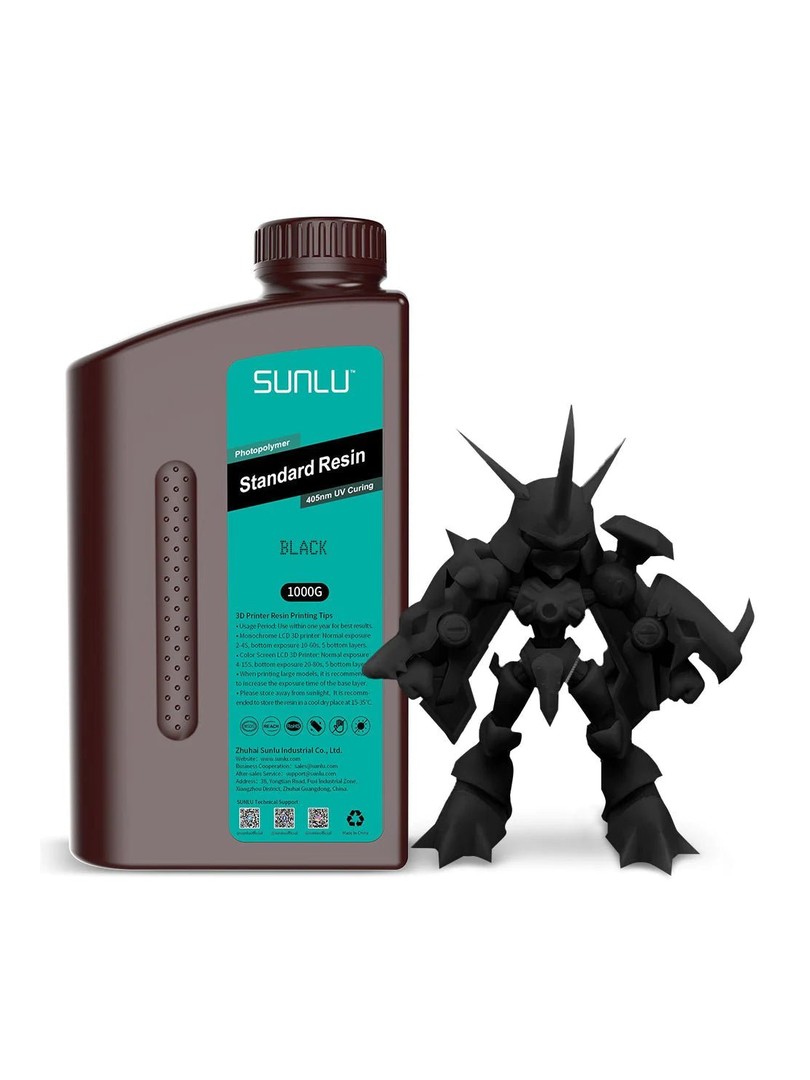 SUNLU żywica Standard 3D Resin 1000g Black Czarna