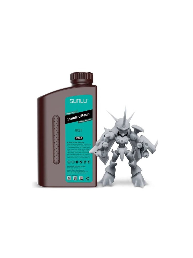 SUNLU żywica Standard 3D Resin 1000g Grey Szara