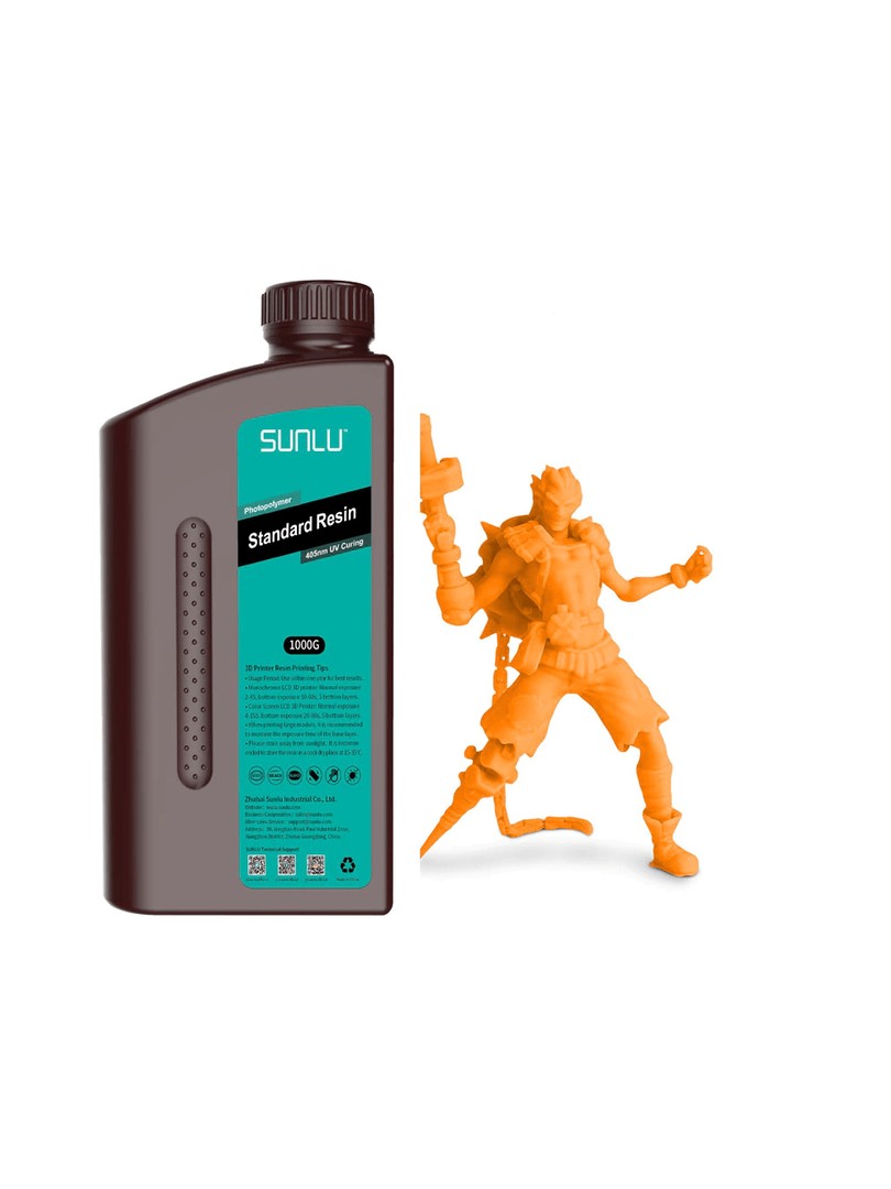SUNLU żywica Standard 3D Resin 1000g Orange Pomarańczowa