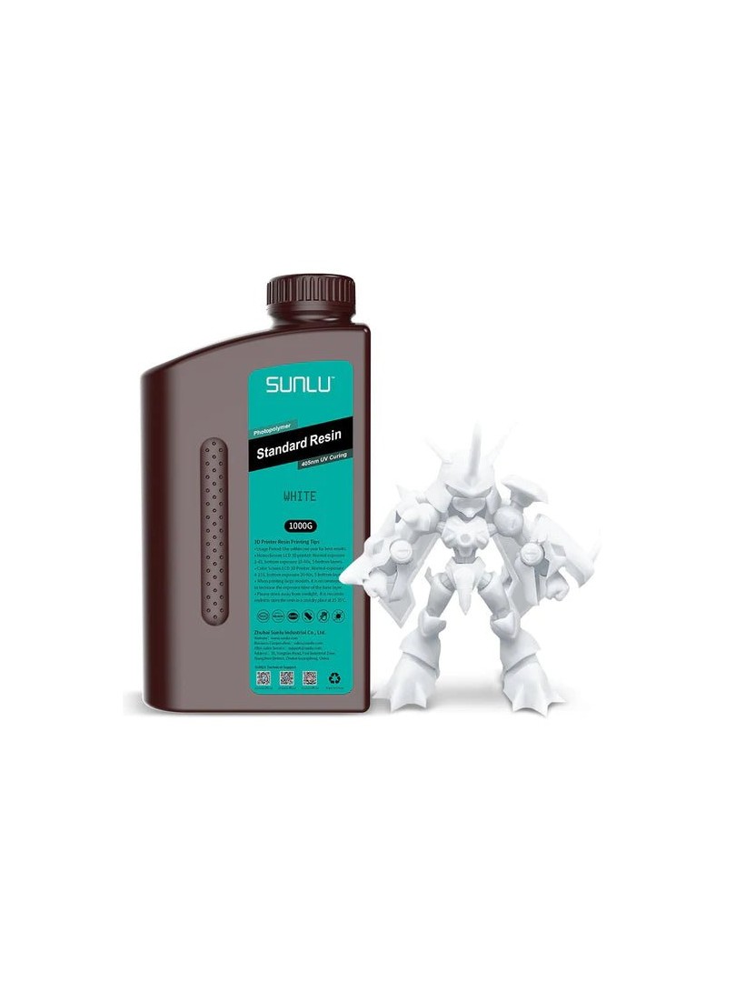 SUNLU żywica Standard 3D Resin 1000g White Biała