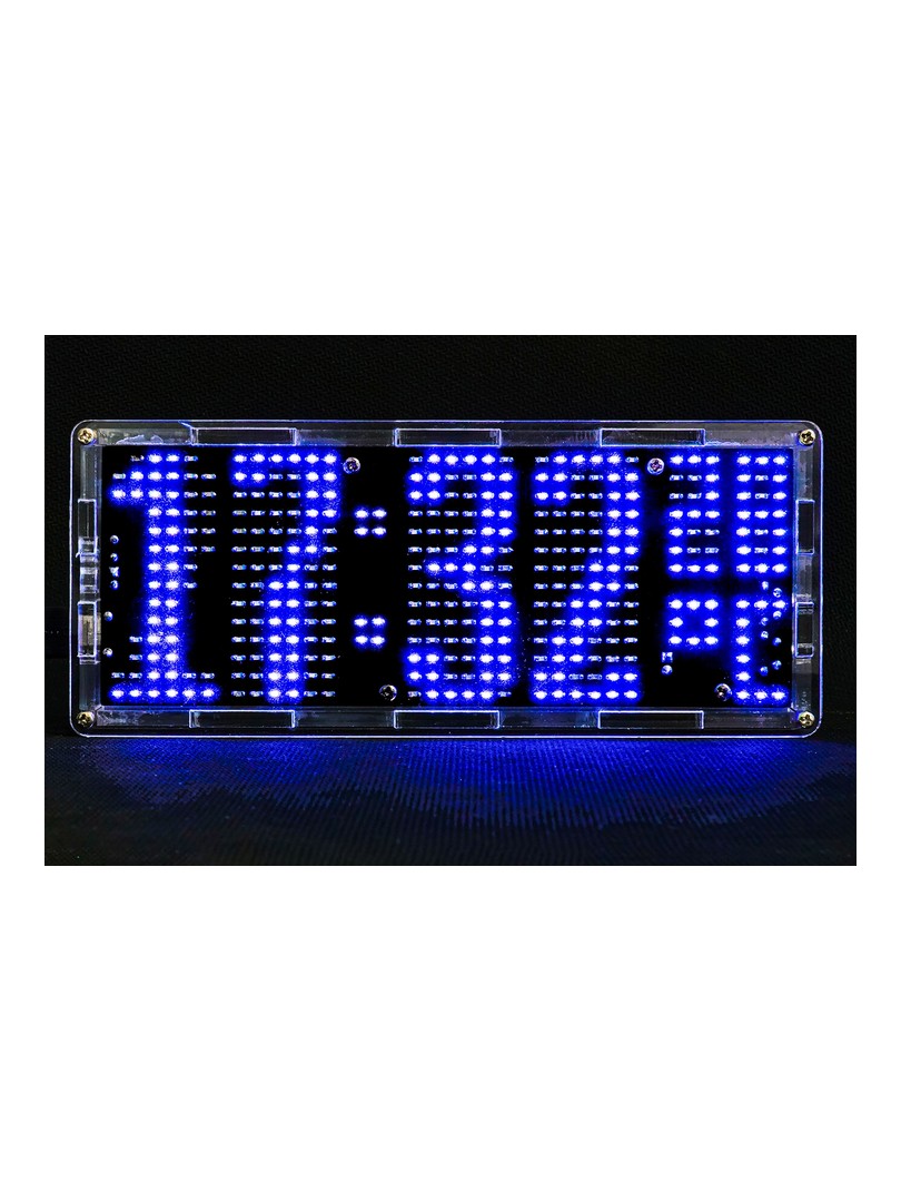 Zestaw DIY zegar LED Matrix 51 MCU z termometrem i czujnikiem światła